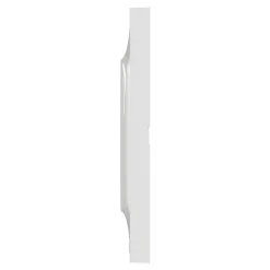 Plaque de finition 1 poste Schneider Electric Odace Styl S520702 coloris blanc l.85 x P.10 x H.85 mm