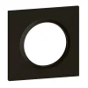 Plaque de finition 1 poste Legrand Dooxie 6 008 61 coloris noir velours l.87 x P.10 x H.87 mm