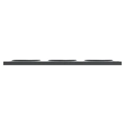 Plaque de finition 3 postes Schneider Electric Odace Styl S540706 coloris anthracite l.227 x P.10 x H.85 mm
