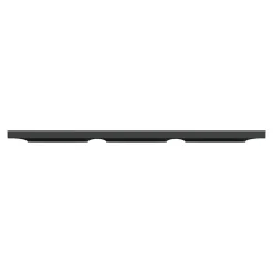 Plaque de finition 3 postes Schneider Electric Odace Styl S540706 coloris anthracite l.227 x P.10 x H.85 mm