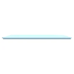 Plaque de finition 2 postes Schneider Electric Ovalis S320704C coloris bleu azurin l.158 x P.10 x H.87 mm
