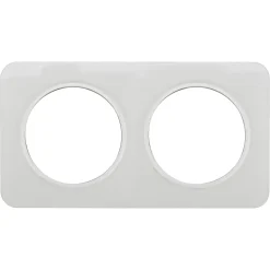 Plaque de finition double Jacobsen Espen verre blanc à assembler