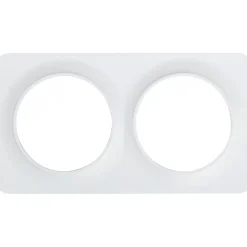 Plaque de finition double Jacobsen Espen blanc à assembler
