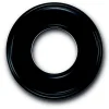 Plaque de finition Fontini Garby simple Porcelaine noire