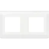 Plaque de finition horizontale compartimentée Mosaic Legrand - 2x2 modules - Blanc