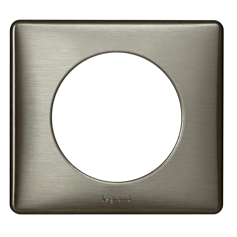 Plaque de finition simple Legrand Céliane Métal Tungstène