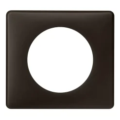 Plaque de finition simple Legrand Céliane Poudré Basalte