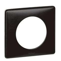 Plaque de finition simple Legrand Céliane Métal Carbone