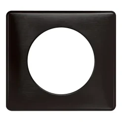 Plaque de finition simple Legrand Céliane Métal Carbone