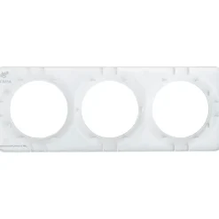 Plaque de finition triple Jacobsen Espen blanc à assembler