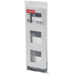 Plaque de finition 3x2 modules Legrand Mosaïc 0 994 75 coloris blanc l.224 x P.9 x H.82 mm