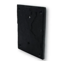 Plaque de numéro de rue, en schiste, noir, L.11,5 x l.15 cm, Chapuis CIXA10