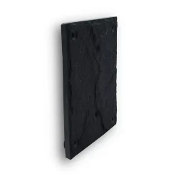 Plaque de numéro de rue, en schiste, noir, L.11,5 x l.15 cm, Chapuis CIXA10