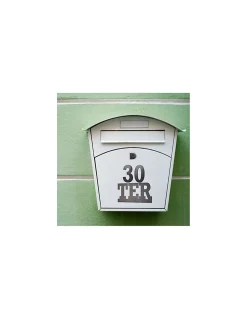 Plaque de signalisation TER, alliage à visser, hauteur 80mm, noir - THIRARD