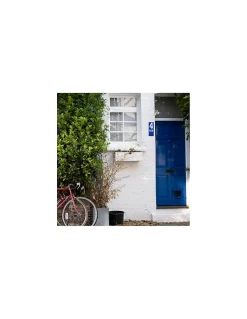 Plaque de signalisation TER, marquage blanc sur fond bleu, panneau PVC adhésif, 65x90mm - THIRARD