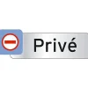 Plaquette indicatrice "Privé" Chapuis