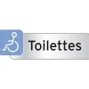 Plaquette indicatrice "Toilettes handicapé"