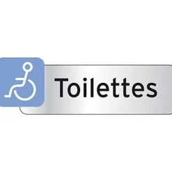 Plaquette indicatrice "Toilettes handicapé"