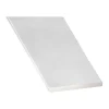 Plat aluminium anodisé coloris inox 50 x 3 mm, 2 m
