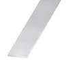 Plat aluminium anodisé incolore 20 x 2 mm, 1 m