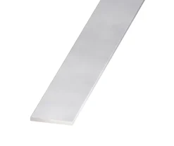 Plat aluminium anodisé incolore 20 x 2 mm, 1 m