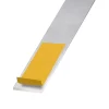 Plat aluminium anodisé incolore adhésif 40 x 2 mm, 1.30 m