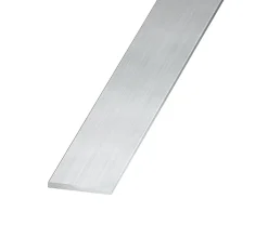 Plat aluminium brut 10 x 2 mm, 2 m Argent