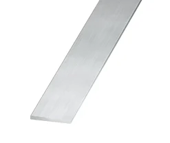 Plat aluminium brut effet argenté 35 x 2 mm, 2 m CQFD