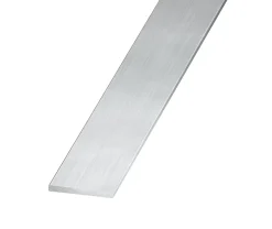 Plat aluminium brut effet argenté 40 x 2 mm, 1 m