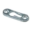 Platine boutonnière Acier zingué H. 52 x l. 12 mm