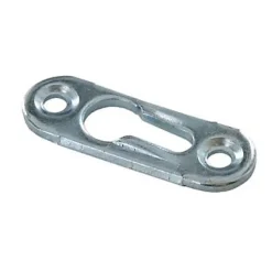 Platine boutonnière Acier zingué H. 52 x l. 12 mm