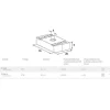 Platine écrou FCN 8 acier électrozingué - FISCHER - 77407