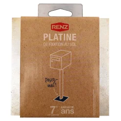 Platine de fixation au sol pour pied elliptique