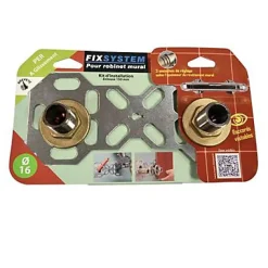 Platine double à glissement pour robinet Ø16 mm