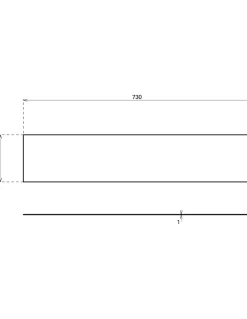 Plinthe de bas de porte, inox brossé, 150x370 mm, avec adhésif - THIRARD