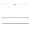 Plinthe de bas de porte, inox brossé, 250x730 mm, avec adhésif - THIRARD