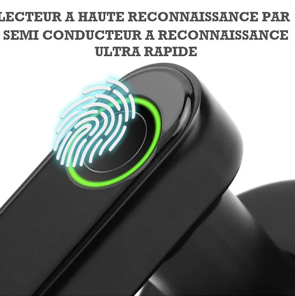 Poignée connectée à codes pour serrure de porte