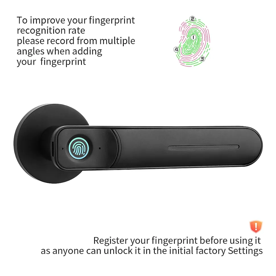 Poignée connectée à codes pour serrure de porte