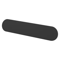 Poignée de meuble arrondi GoodHome Minzh aluminium mat noir l.121mm x l.25mm x H. 16mm entraxe 96mm