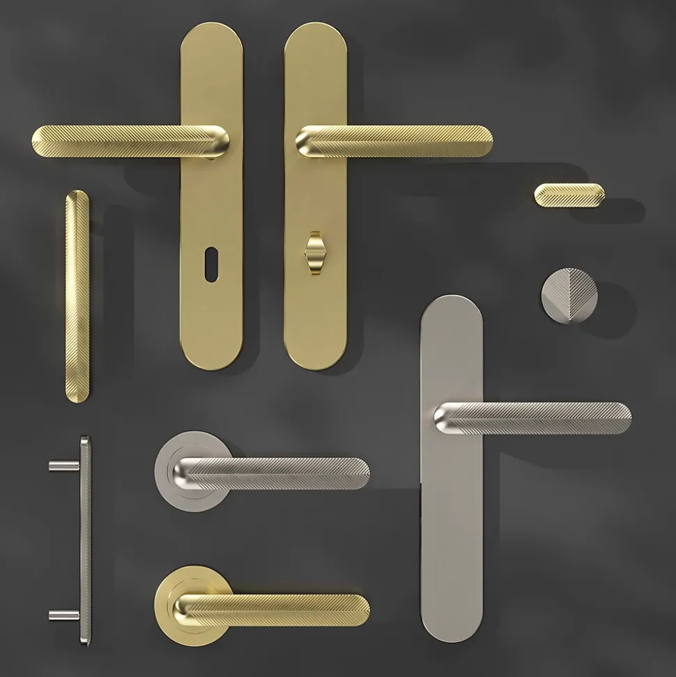 Poignée de meuble arrondi GoodHome Garlan aluminium effet laiton satin doré l.136mm x l.15mm x H. 27mm entraxe 96mm