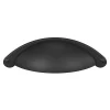 Poignée de meuble demi-ronde GoodHome Kilhog mat noir l.104mm x l.30mm x H. 26mm entraxe 64mm