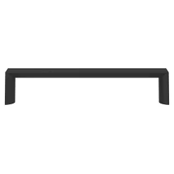 Poignée de meuble Droit GoodHome Dotz mat noir l.135mm x l.12mm x H. 26mm entraxe 128mm