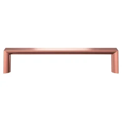 Poignée de meuble Droit GoodHome Dotz doré l.135mm x l.12mm x H. 26mm entraxe 128mm