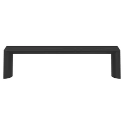 Poignée de meuble Droit GoodHome Dotz mat noir l.104mm x l.14mm x H. 26mm entraxe 96mm