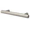 Poignée de meuble en T GoodHome Dizel acier effet nickel satin gris l.136mm x l.12mm x H. 35mm entraxe 96mm