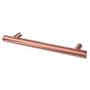 Poignée de meuble en T GoodHome Dizel acier doré l.168mm x l.12mm x H. 35mm entraxe 128mm