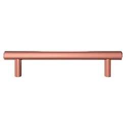 Poignée de meuble en T GoodHome Dizel acier doré l.168mm x l.12mm x H. 35mm entraxe 128mm
