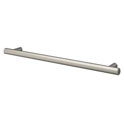 Poignée de meuble en T GoodHome Dizel acier effet nickel satin gris l.264mm x l.12mm x H. 35mm entraxe 224mm