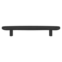 Poignée de meuble en T GoodHome Armel aluminium mat noir l.190mm x l.17mm x H. 30mm entraxe 128mm