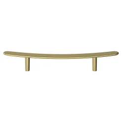 Poignée de meuble en T GoodHome Meham effet laiton doré l.220mm x l.20mm x H. 35mm entraxe 128mm